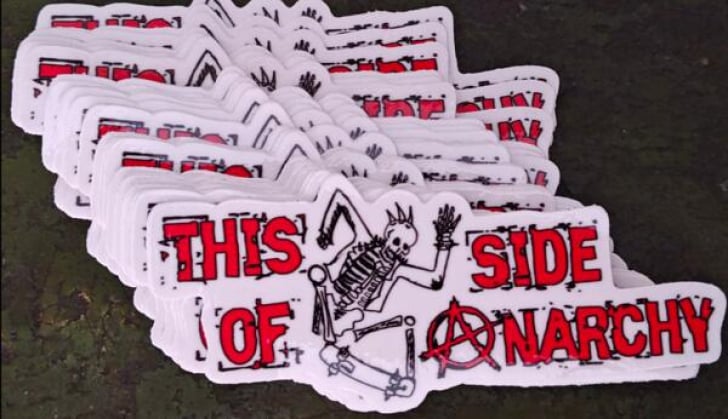 Be Bold: Free 'This Side of Anarchy' Sticker Giveaway!