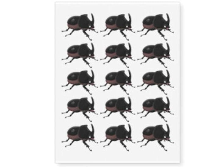 Embrace Your Inner Beetle: Free Coconut Rhino Beetle Tattoo!