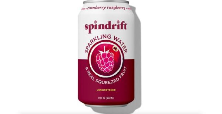 Bubbly and Free: 8-Pack of Spindrift Cranberry Raspberry Sparkling Water!