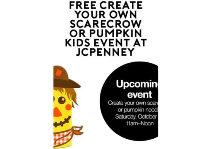 Celebrate Fall with a Free Scarecrow or Pumpkin Noodle Craft at JCPenney!