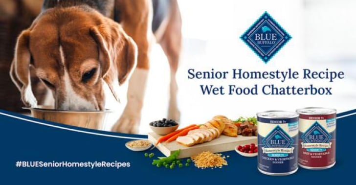 Senior Dogs Deserve the Best – Free Blue Buffalo Wet Food Chatterbox!